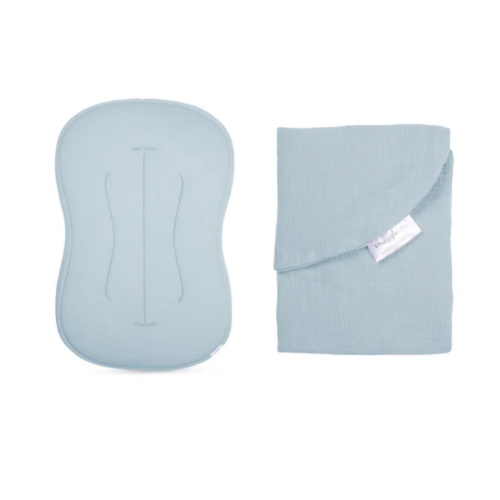Lounger Curve + Muslin Cover Set | Bluebell