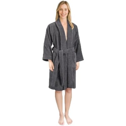 American Soft Linen Women’s 100% Cotton Terry Bathrobe – Soft, Absorbent, Quick Dry Turkish Robes for Women Quality Housecoat