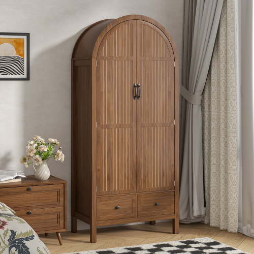 Armoire Wardrobe Closet, Bedroom Armoire with Drawers, Wood Wardrobe Storage Cabinets