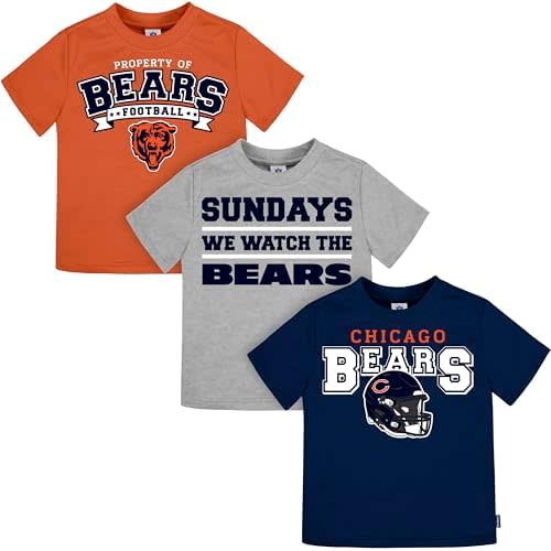 Gerber NFL Baby 3-Pack Short Sleeve Fan Tee Shirt
