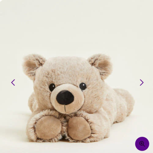 Microwavable Brown Bear Warmies Stuffed Animal