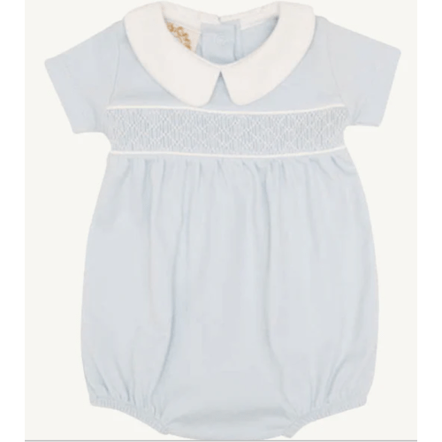 Short Sleeve Banbury Bubble - Buckhead Blue with Worth Avenue White Sm