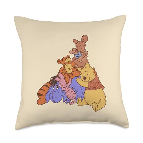 Disney Winnie the Pooh Hundred Acre Kanga Roo Group Hug Throw Pillow
