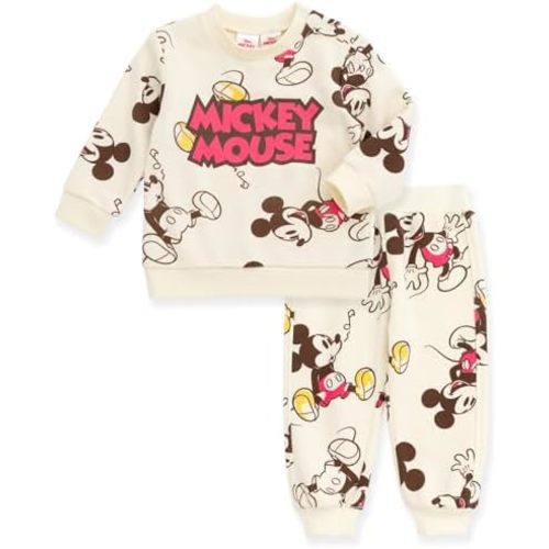 Disney Christmas Fleece Sweatshirt and Pants Outfit Set Newborn to Big Kid Sizes (Newborn - 10-12)