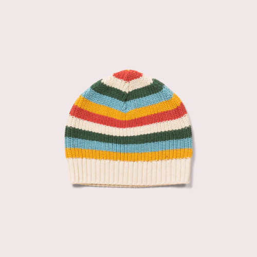 Rainbow Striped Knitted Beanie Hat – Little Green Radicals