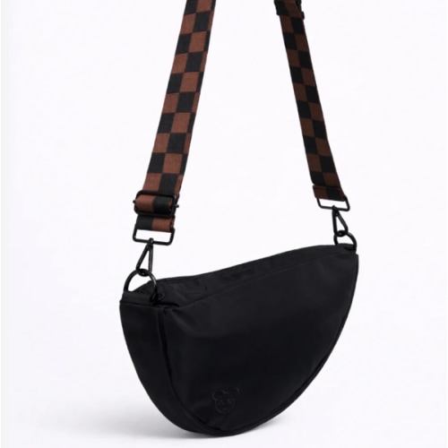 Black Crossbody Compact Diaper Bag | Sling Diaper Bag | citymouse