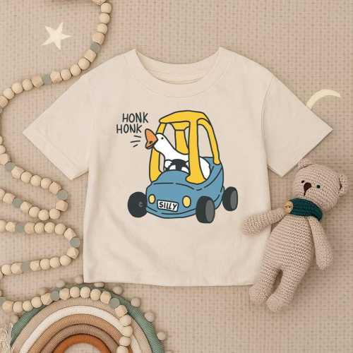 Honk Honk Goose Toddler Shirt, Silly Goose Infant Shirt, Funny Goose Kids Shirt, Baby Goose Outfit, Cute Goose Tee, Birthday Gift for Kids