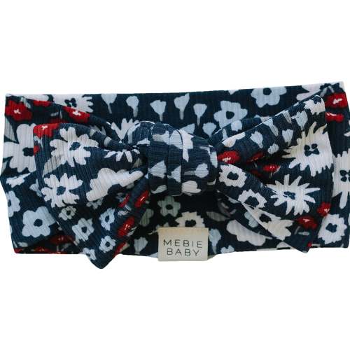 Americana Floral Ribbed Bamboo Head Wrap