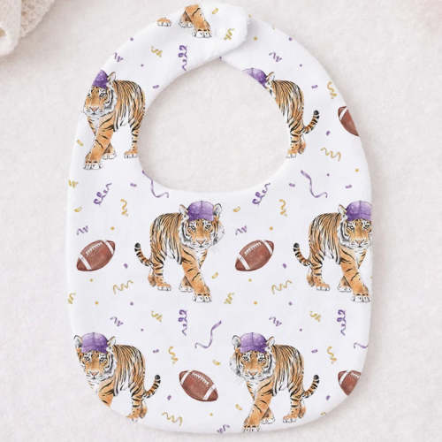Nola Tawk Kickoff in Louisiana Organic Cotton Bib