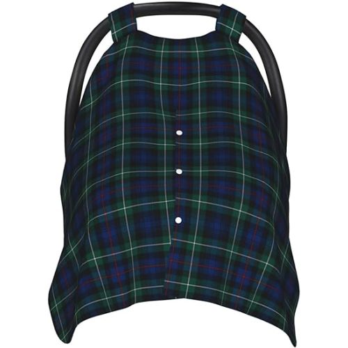 Clan Mackenzie Tartan Carseat Canopy Cover Nursing Cover for Boy Girl Baby