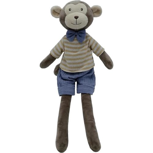 Monkey Stuffed Animals,15.7" Boy Monkey Plush with T-Shirt and Pants,Cute Stuffed Animal for Girls As Birthday, Easter,Christmas,Valentine's Day Gift
