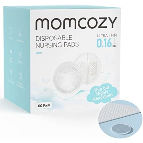 Momcozy Ultra-Thin Disposable Nursing Pads, Ultra-Absorbent No-Leak, 60PCS