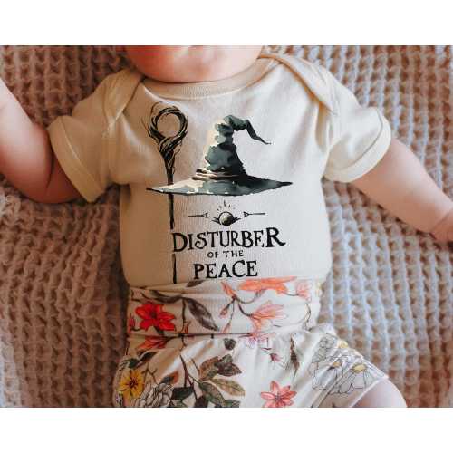 Disturber of the Peace Tolkien Lord of the Ring Funny Baby Onesie©