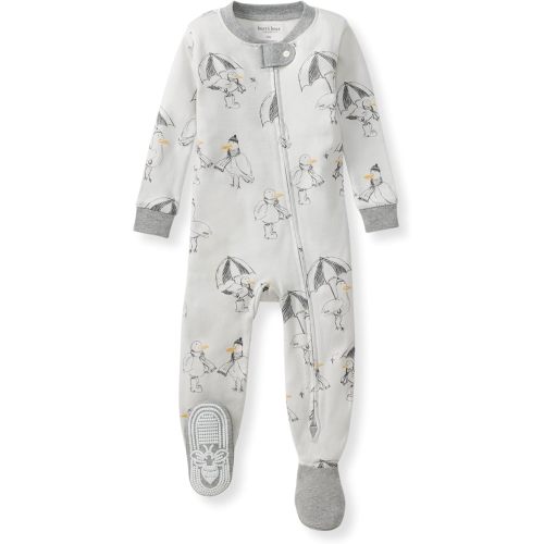 Burt's Bees Baby baby-boys Sleeper Pjs, 100% Organic Cotton, One-piece Footie, Zip Up Jumpsuit, Snug Fit Pajamas