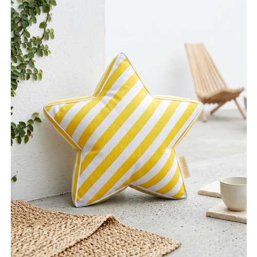 Striped Star Pillow – Handmade Decorative Cushion for Nursery, Kids Room, Outdoor Use