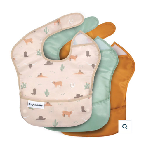 Cowboy Set | Mess-Proof Easy Waterproof Food Bibs Multi-Pack Sets