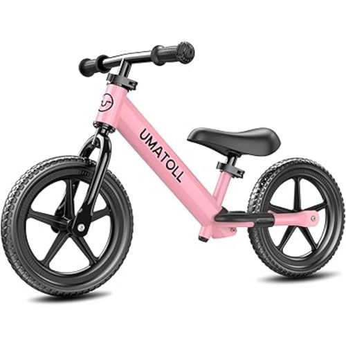 Umatoll Toddler Balance Bike for 2-5 Year Old, Adjustable Kids Toy Bicycle, Gift for Ages 2-3 Girls Boys