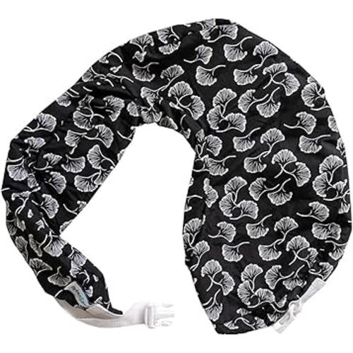 My Brest Friend Original Nursing Pillow Cover - Slipcovers For Baby - Adjustable Fit, Easy Care, Durable - Original Nursing Pillow Not Included, Black Flowing Fans