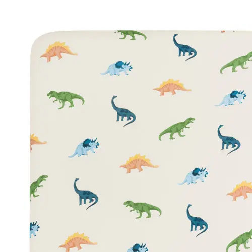 Crib Sheet in Ecru Roar