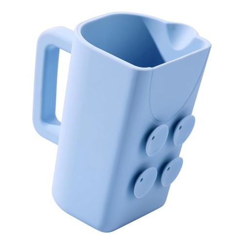Baby Bath Rinse Cup with Suctions, 100% Food Grade Silicone, Rinser to Wash Hair and Body with Easy Grip Handle
