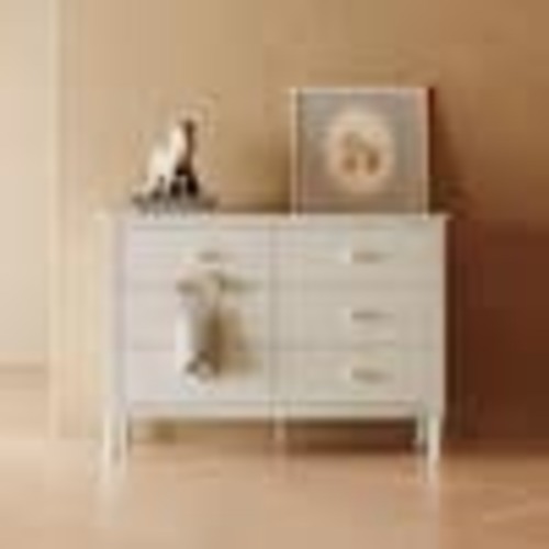 Storkcraft Rio Frosted Oat 6-Drawer 47.75 in. Wide Dresser 03786-20D