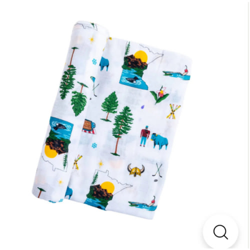 Minnesota Muslin Swaddle by Little Hometown