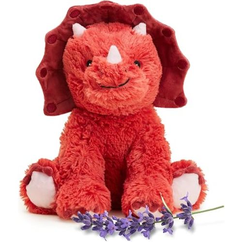 warmies Microwavable Weighted Plush, Triceratops Dinosaur Stuffed Animal