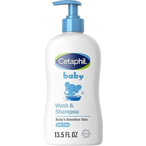 Cetaphil Baby Wash & Shampoo ,Tear Free, Paraben, Colorant and Mineral Oil Free, 13.5 Fl. Oz (Packaging May Vary)