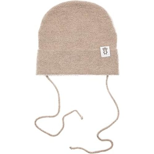 Single-Layer Knit Baby Hat | Wool Beanie for Newborns 0-6 Months | Soft Beige Newborn Winter Hat