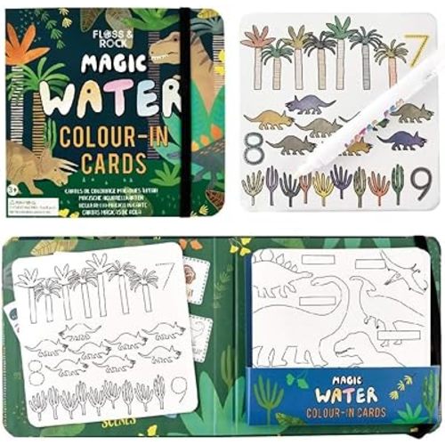 Floss & Rock 41P3647 Dino Water Pen and Cards
