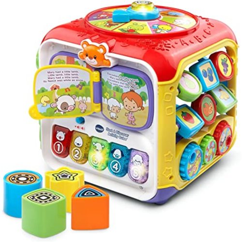 VTech Sort and Discover Activity Cube (Frustration Free Packaging), Red