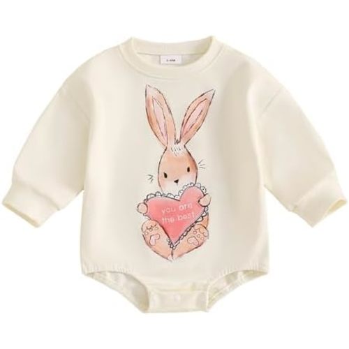Infant Baby Boy Girl Fall Winter Clothes Oversized Sweatshirt Romper Long Sleeve Bubble Romper 3 6 9 12 18 Months