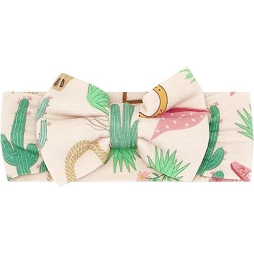 Little Sleepies Luxe Bow Headband, Ready to Rodeo