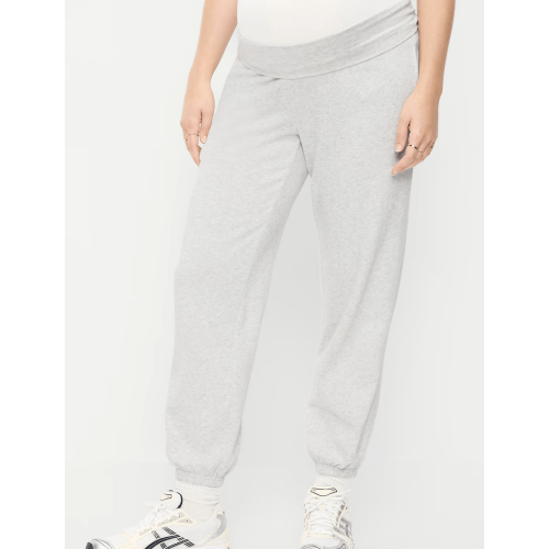 Old Navy - Maternity Rollover-Waist Fleece Jogger Sweatpants