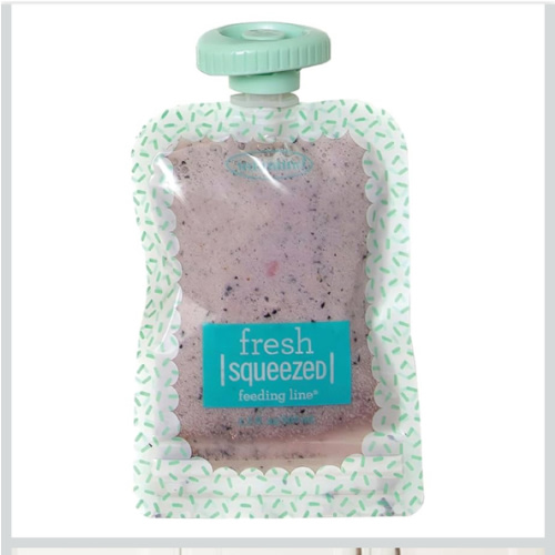 Infantino Reusable Squeeze Pouches for Homemade Baby Food, 3.5 oz, Pack of 25 - BPA, PVC, and Phthalate-Free, Freezer-Safe, with Clear Window and Labeling Space