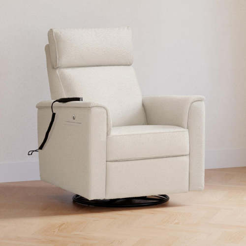 Monogram by Namesake Willa Deluxe Power Recliner and Swivel Glider with Heat & Massage