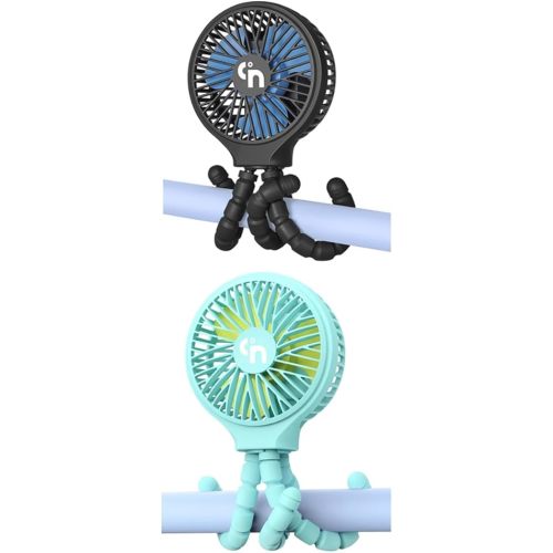 WiHoo Stroller Fan Black and Blue