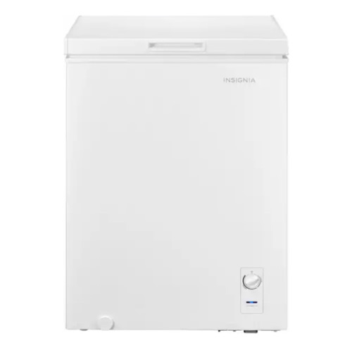 Insignia™ - 5 Cu. Ft. Garage-Ready Chest Freezer - White