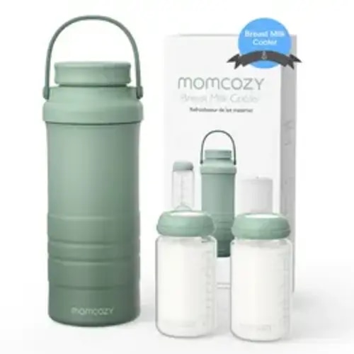 Momcozy 22oz Portable Breast Milk Cooler for Outdoor, 360°Total Cooling for 24Hours, Larger Capacity Travel Breastmilk Chiller with 2pcs Baby Bottles for Breastmilk Storage, Essentials Insulated Flask Leakproof Insulated Tumbler - TikTok Shop