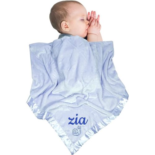 Personalized Baby Blanket for Boys Girls Custom Baby Blanket Embroidered Name Blankets for Kids Newborn Infant Customized Blankets Gifts