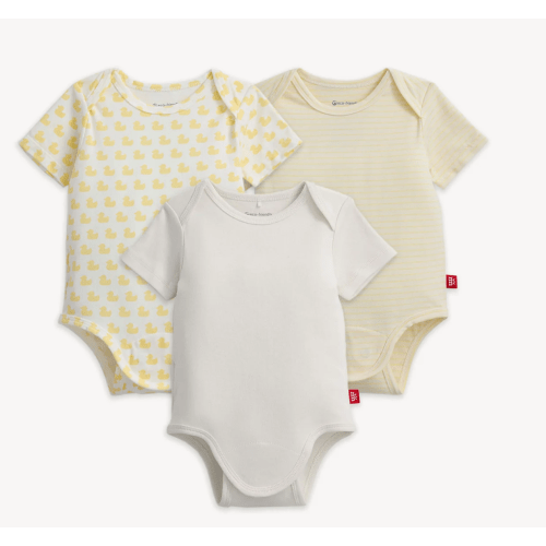 Magnetic 3-Pack Bodysuit, size 0-3M or 3-6M