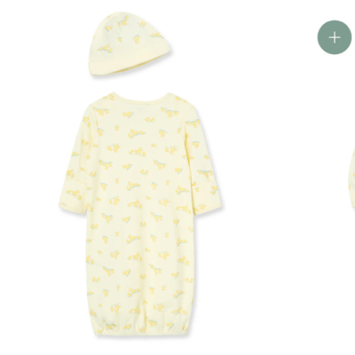 Little Ducks Sleeper Gown and Hat
