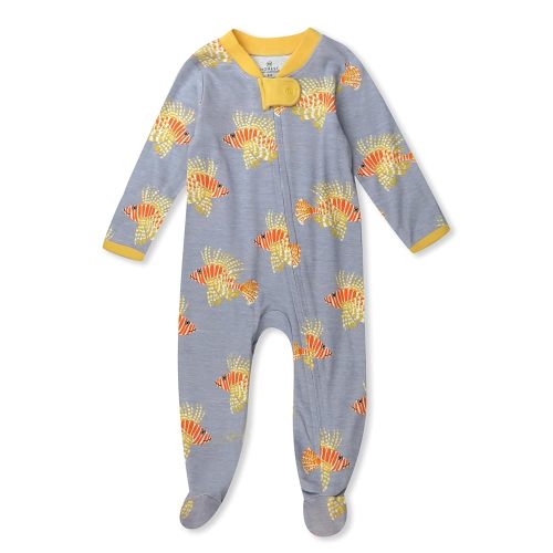 HonestBaby Sleep & Play Footed One-piece Pajama Sleeper 100% Organic Cotton, Baby Boys