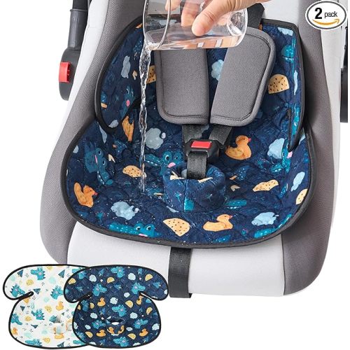 2 Pack Waterproof Piddle Pads Carseat Potty Training Car Seat Protector Waterproof Car Seat Liner Cover to Prevent Pee
