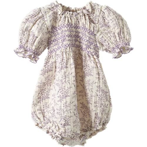 NOTHING FITS BUT Baby’s Classic Muslin Sana Onesie Jumpsuit, Puffed Sleeve Bodysuit Cotton One-Piece Baby Clothes
