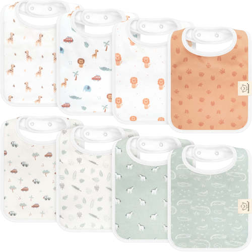 8-Pack Coast Drool Bibs (Wilderness)