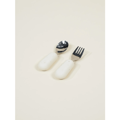Coco Village Silicone Toddler Fork&Spoon Set–Pottery Collection