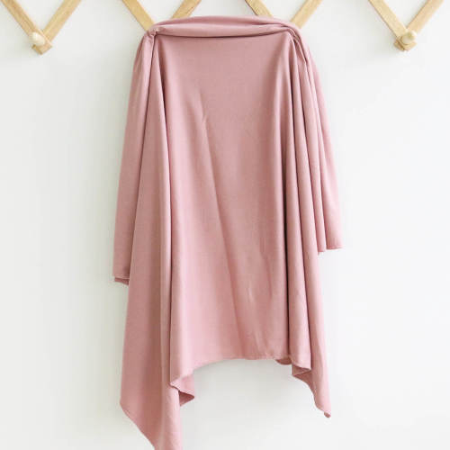 Solid Mauve Bamboo Knit Swaddle Blanket