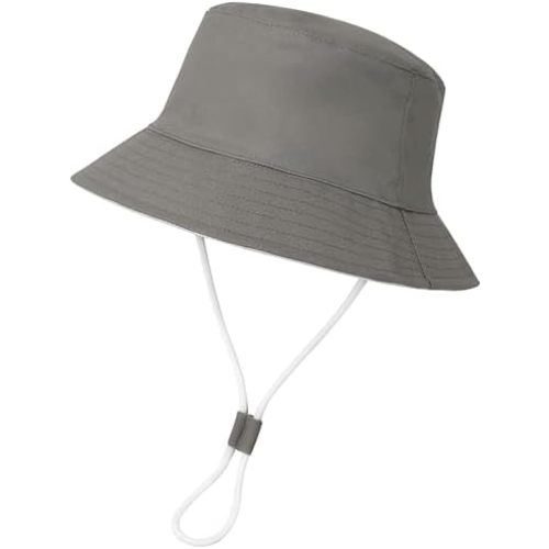 Baby Boy Sun Hat Toddler Summer Bucket Beach Hats for Girls Sun Protection UPF 50+ Cotton Linen