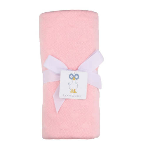 Knit Baby Blankets - Pink - Goosewaddle® | Newborn Baby Blankets Toys Teethers Bibs & More